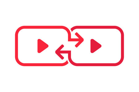 Video sharing icon. Illustration vectorのイラスト素材