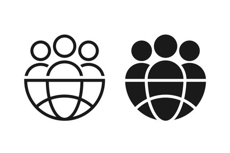 User globe network. Illustration vectorのイラスト素材