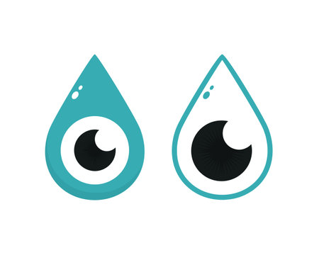 Water eye icon. Illustration vectorのイラスト素材