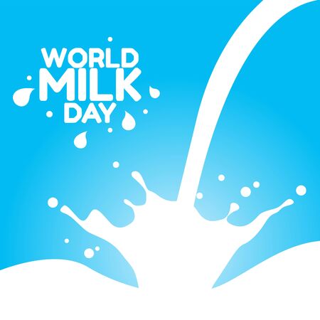 World Milk Day Vector Illustrationのイラスト素材