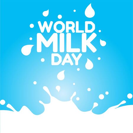 World Milk Day Vector Illustrationのイラスト素材