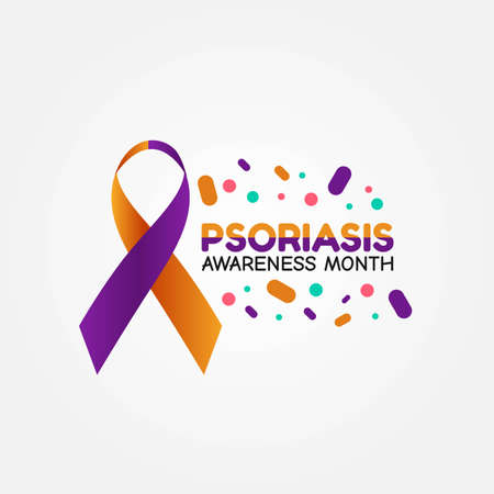Psoriasis Awareness Month Vector Illustrationのイラスト素材