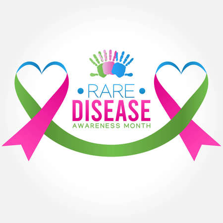 Rare Disease Awareness Month Vector Illustration. Suitable for Greeting Card, Poster and Banner.のイラスト素材