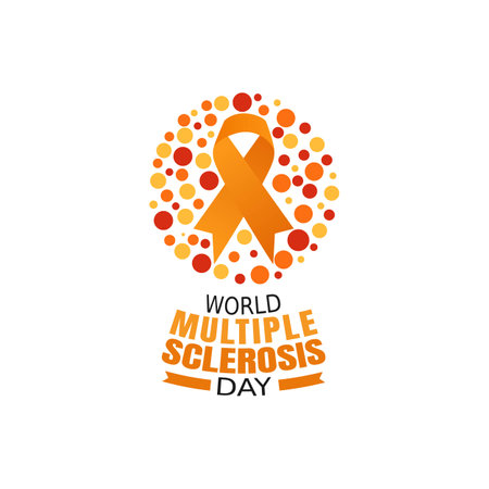 World Multiple Sclerosis Day Vector Illustration. Suitable for greeting card poster and banner.のイラスト素材