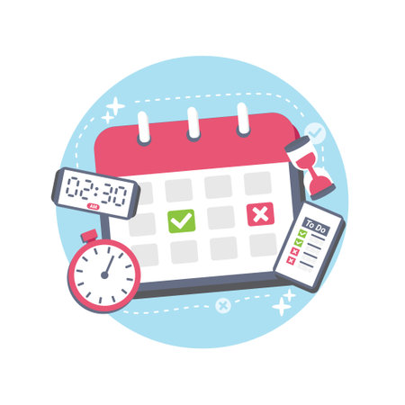 Time Management Conceptのイラスト素材