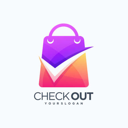 check out shopping checklist supermarketのイラスト素材