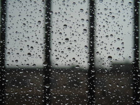 Waterdrop effect from the window