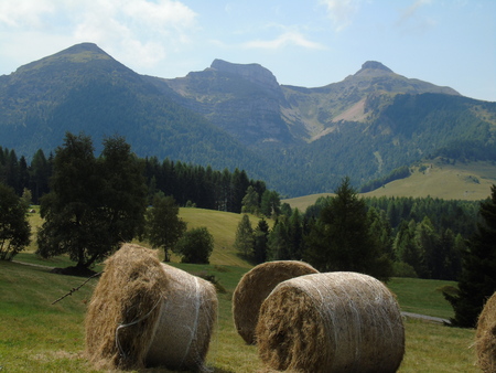Three peaks of Trentoの写真素材