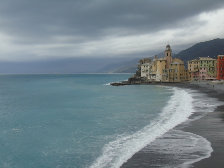 Camogli in winter daysの写真素材
