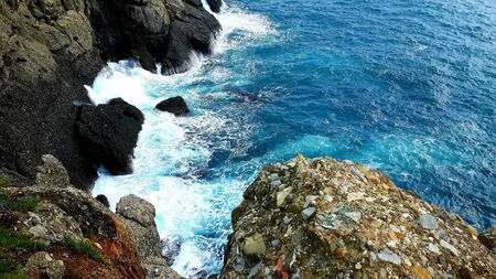 Beautiful caption of the Italian places in winter days near the seaside of Portofino in winter days,...