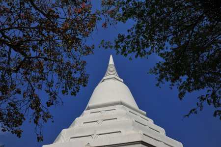 pagoda monument of the king in thailandの写真素材