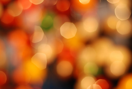 the bokeh night blur focus slow speed shutter electricity lightの写真素材