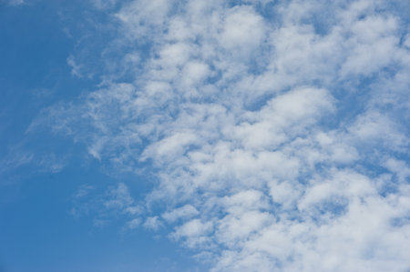the beautiful white cloud cloudy nimbus blue sky nature landscape background abtract summer springの写真素材