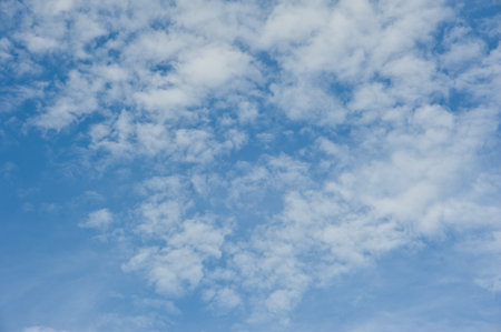 the beautiful white cloud cloudy nimbus blue sky nature landscape background abtract summer springの写真素材