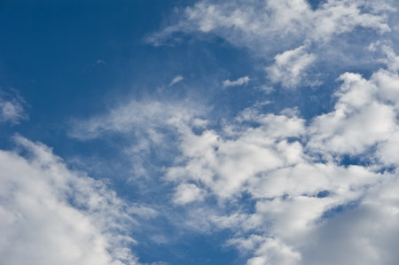 the beautiful white cloud cloudy nimbus blue sky nature landscape background abtract summer springの写真素材