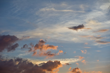 the beautiful white cloud cloudy nimbus blue sky nature landscape background abtract summer springの写真素材