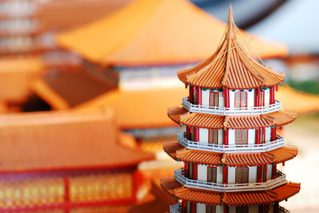 the beautiful temple of thailand in south east asia ancient of buddha design and detail symbolの写真素材