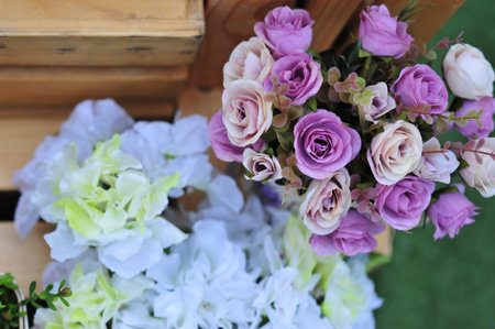 pink cosmos flower on blue sky cloud background in garden field so beautiful plant and fresh on autumn seasonの写真素材