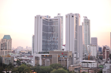 the office building in the city
