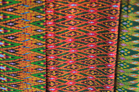 the silk cloth made by fabric and fiber from worm material design so beautiful and luxury elegance for womenの写真素材