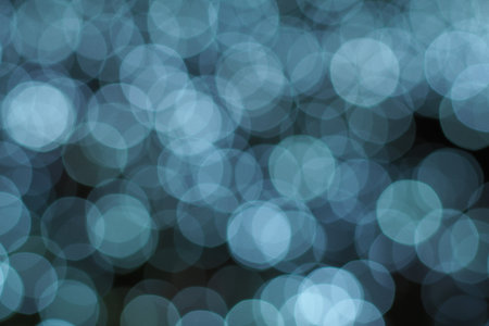 Blur focus of light on black background from lamp in night on Christmas before new year 2018 so beautiful romantic holidayの写真素材