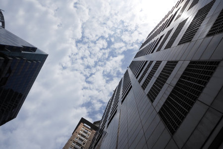 Architecture modern building in city downtownの写真素材