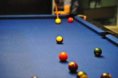 snooker sport or pool is the indoor activity for relaxationの写真素材