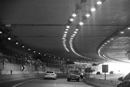 balck and white analog negative film photo by ilford pan 400の写真素材