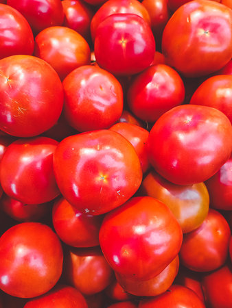 beef tomato in the marketの写真素材