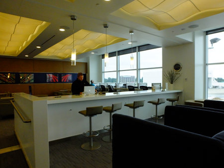 Seattle Tacoma International Airport Delta Sky Clubのeditorial素材