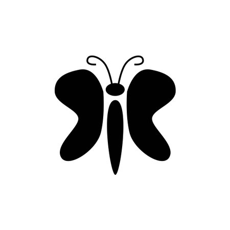 butterfly graphic design template vector isolatedのイラスト素材