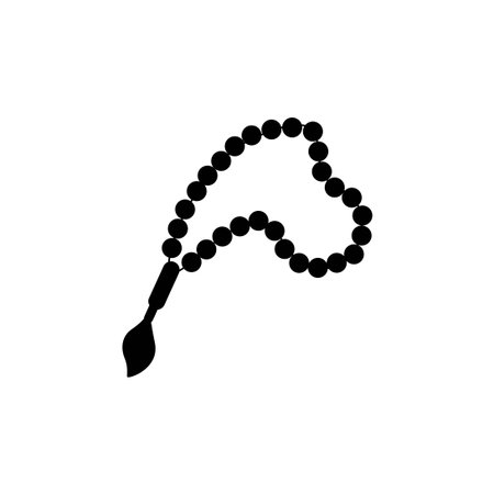 prayer beads icon graphic design template vector isolatedのイラスト素材