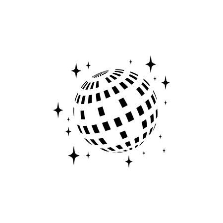 Disco ball vector icon illustration design templateのイラスト素材