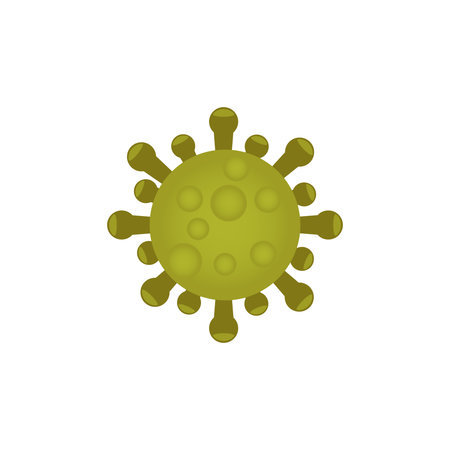 Virus corona vector illustration icon template designのイラスト素材