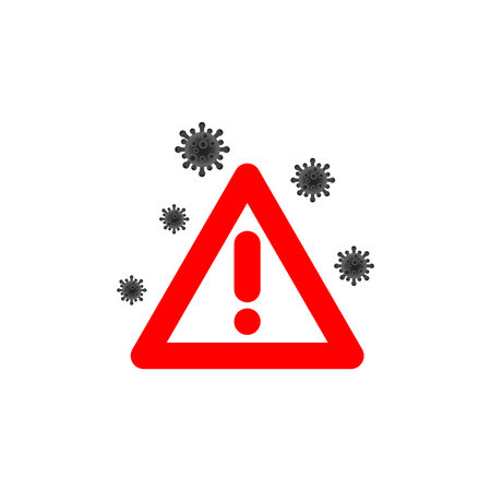 Virus corona vector illustration icon template designのイラスト素材