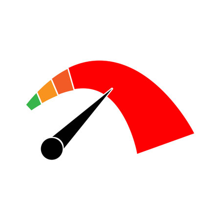 speedometer vector graphic design illustration template