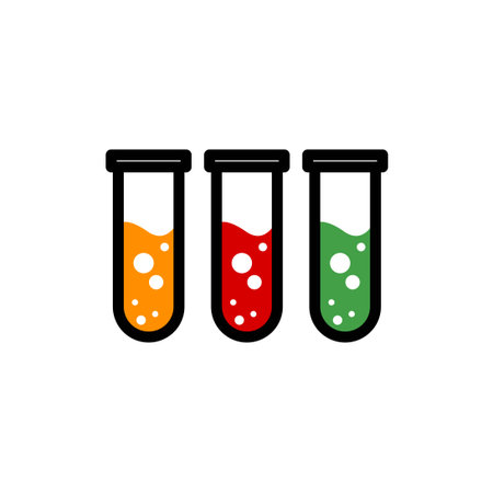 test tube vector graphic design illustrationのイラスト素材