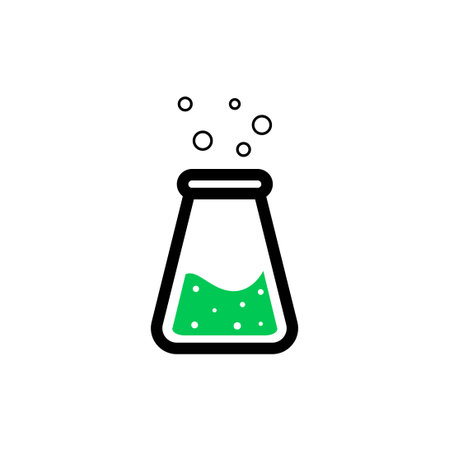 Flask Erlenmeyervector graphic design illustrationのイラスト素材