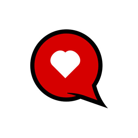 Love chatting vector graphic design illustrationのイラスト素材