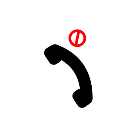 no telephone vector graphic design illustrationのイラスト素材