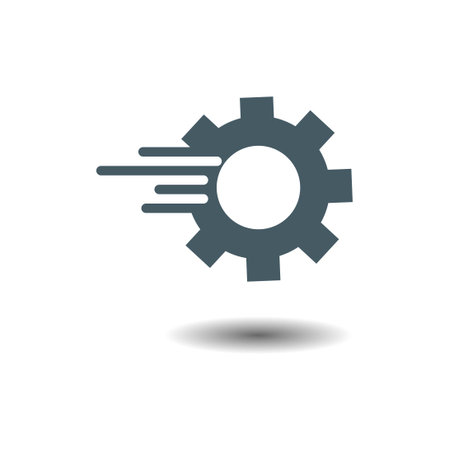 fast gear vector icon logo design elementのイラスト素材