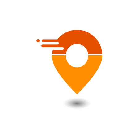 map pointer vector icon logo design elementのイラスト素材