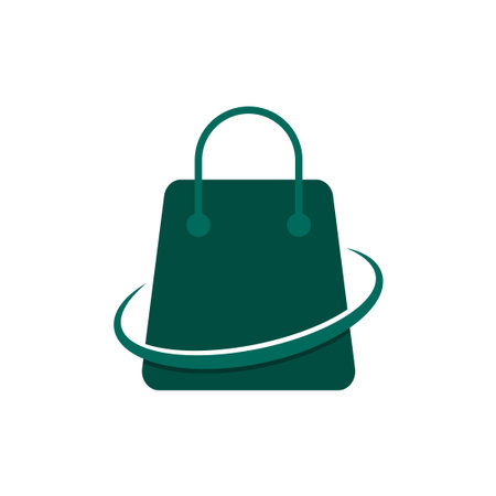 shopping bag vector design template illustrationのイラスト素材