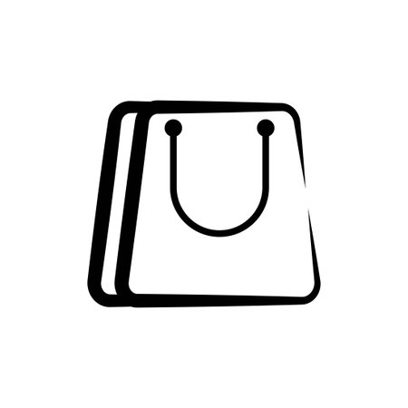 shopping bag vector design template illustrationのイラスト素材