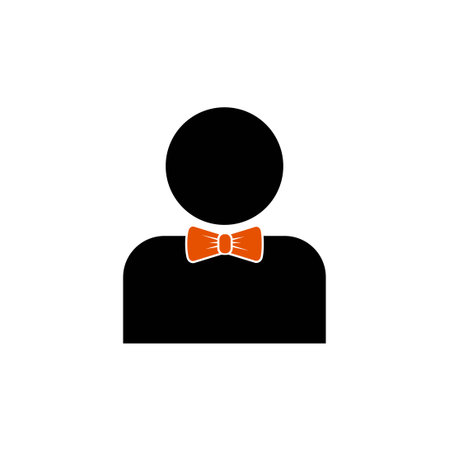 bow tie people vector design template illustrationのイラスト素材