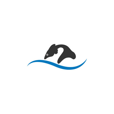 water wave vector design template illustrationのイラスト素材