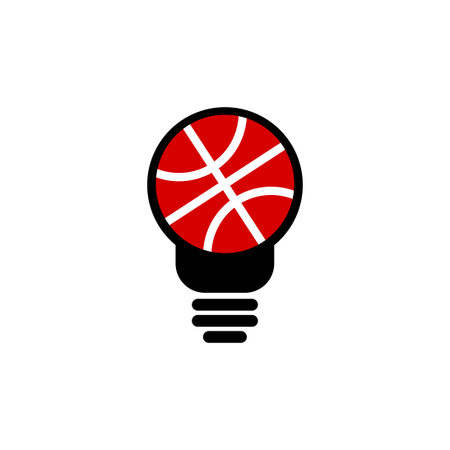 basketball idea vector design template illustrationのイラスト素材