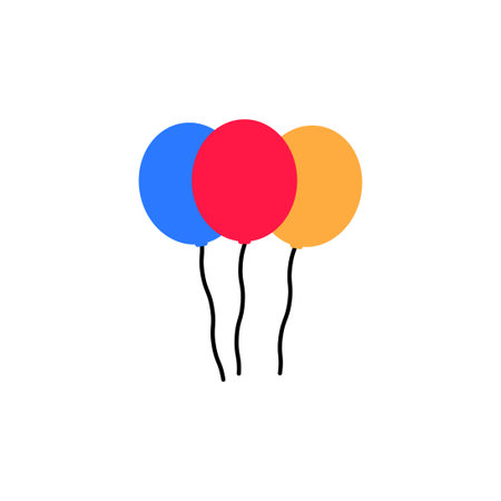 balloon vector design template illustrationのイラスト素材