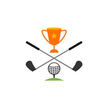 golf club vector design template illustrationのイラスト素材