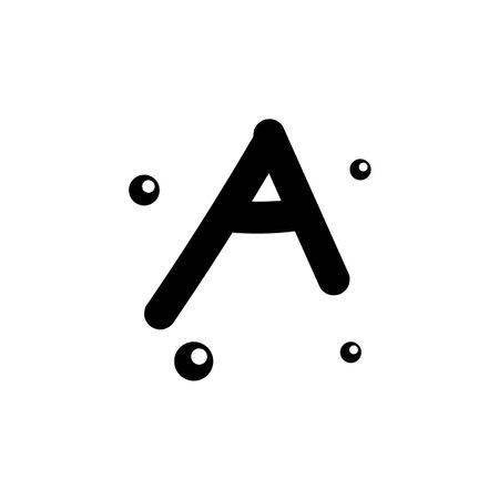 A hand drawn alphabet  vector design template illustrationのイラスト素材